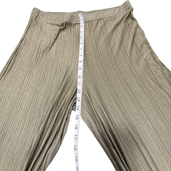 Farm Rio Guadeloupe Wide Leg Tropical Palm Parrot Print Pants Size M - Picture 8 of 9